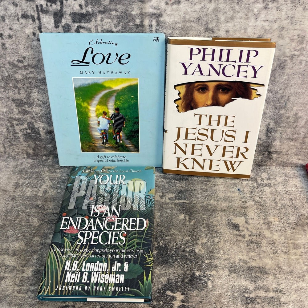 Christian Book Lot Philip Yancey Jesus I Never Knew Your‎ Pastor 3pk Lot